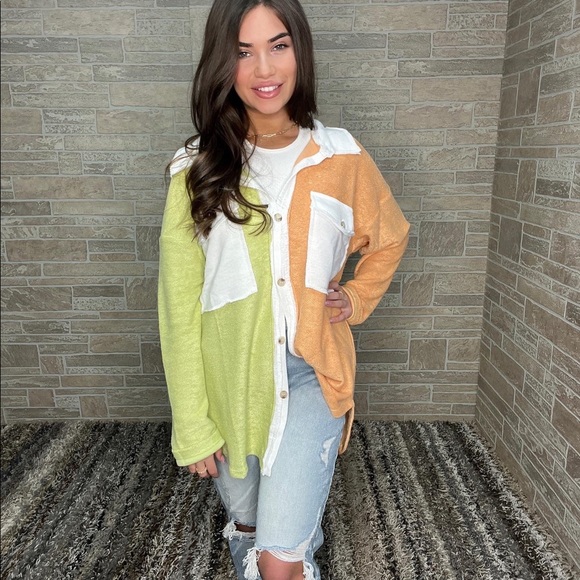 Colorblock Shacket - Picture 2 of 2